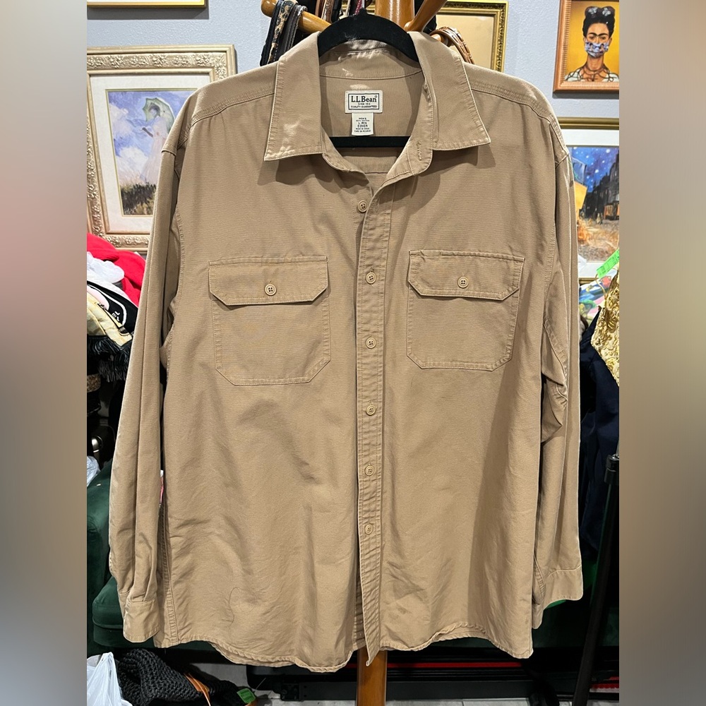 L.L. BEAN 100% Cotton long sleeve polo